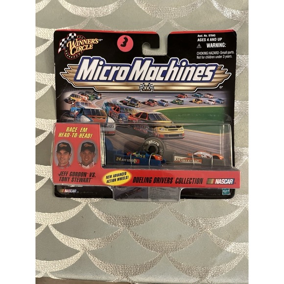 Micro Machines Other - WINNERS CIRCLE MICRO MACHINES NASCAR JEFF GORDON TONY STEWART DUELING DRIVERS